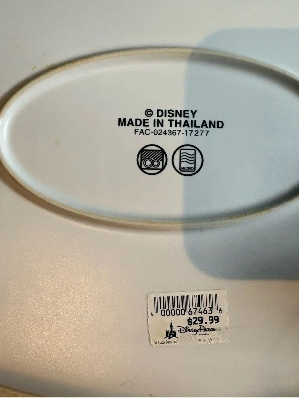 Disney Lumière Decorative Serving Platter - Black on White NWT please look! ✨